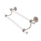 Clearview Collection 36 Inch Double Towel Bar With Groovy Accents - Antique Pewter